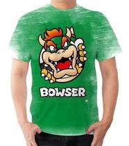 Camisa Camiseta Super Mario Bros Bowser Dinossauro 2