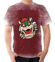 Camisa Camiseta Super Mario Bros Bowser Dinossauro