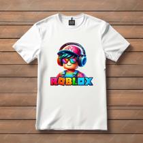 Camisa Camiseta T-Shirt Infantil Juvenil Roblox Fone Filme Desenho