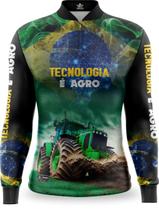 Camisa Camiseta Tecnologia É Agro Trator Fazenda Com Uv50+