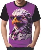 Camisa Camiseta Tshirt Animais com Óculos Águia Moderna HD 1