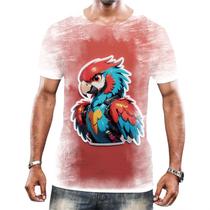 Camisa Camiseta Tshirt Animais Cyberpunk Arara Aves HD 1