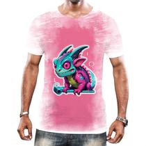 Camisa Camiseta Tshirt Animais Cyberpunk Camaleão Repteis 2 Camisa Camiseta Tshirt Animais Cyberpunk Camaleão Repteis 2