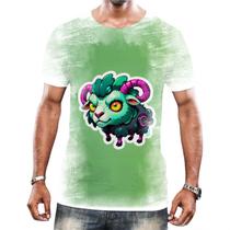 Camisa Camiseta Tshirt Animais Cyberpunk Carneiro Bode Cabra Camisa Camiseta Tshirt Animais Cyberpunk Carneiro Bode Cabra
