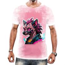 Camisa Camiseta Tshirt Animais Cyberpunk Hienas Savanas 1