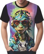 Camisa Camiseta Tshirt Animais Óculos Dinossauro Moderno 1