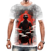 Camisa Camiseta Tshirt Bateristas Bateria Música Rock HD 3 Camisa Camiseta Tshirt Bateristas Bateria Música Rock HD 3