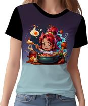 Camisa Camiseta Tshirt Chefe Men.ina Cozinheira Cozinha 2