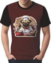 Camisa Camiseta Tshirt Chefe Pug Cozinheiro Cozinha 1