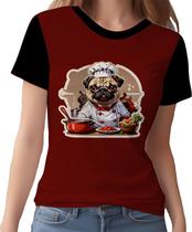 Camisa Camiseta Tshirt Chefe Pug Cozinheiro Cozinha 2 Camisa Camiseta Tshirt Chefe Pug Cozinheiro Cozinha 2