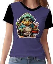 Camisa Camiseta Tshirt Chefe Tartaruga Cozinheira Cozinha 4