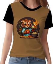 Camisa Camiseta Tshirt Chefe Tigre Cozinheiro Cozinha HD 4