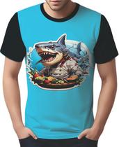 Camisa Camiseta Tshirt Chefe Tubarão Cozinheiro Cozinha HD 1