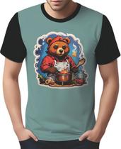 Camisa Camiseta Tshirt Chefe Urso Cozinheiro Cozinha HD 3