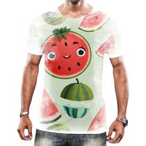 Camisa Camiseta Tshirt Coleção de Frutas Melancias Melão 2
