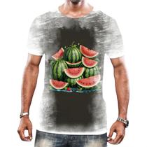 Camisa Camiseta Tshirt Coleção de Frutas Melancias Melão 4
