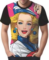 Camisa Camiseta Tshirt Estampa Mu.lher Marinheira Pop Art 5 - Enjoy Shop