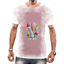 Camisa Camiseta Tshirt Estampa Sorvetes Sorvetinhos Verão 9 Camisa Camiseta Tshirt Estampa Sorvetes Sorvetinhos Verão 9