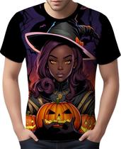 Camisa Camiseta Tshirt Halloween Bruxa Afro Terror Negra 1