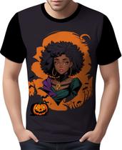 Camisa Camiseta Tshirt Halloween Bruxa Afro Terror Negra 2