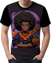 Camisa Camiseta Tshirt Halloween Bruxa Afro Terror Negra 3