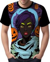 Camisa Camiseta Tshirt Halloween Bruxa Afro Terror Negra 4