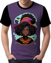 Camisa Camiseta Tshirt Halloween Bruxa Afro Terror Negra 7