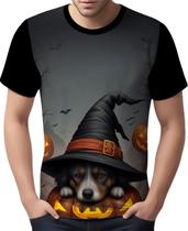 Camisa Camiseta Tshirt Halloween Cachorros Fofos Fantasia 1 Camisa Camiseta Tshirt Halloween Cachorros Fofos Fantasia 1