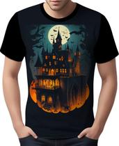 Camisa Camiseta Tshirt Halloween Cenário Castelo Terror 1