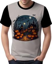 Camisa Camiseta Tshirt Halloween Cenário Castelo Terror 2