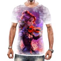 Camisa Camiseta Tshirt Instrumento Corda Violinos Melodia 4 Camisa Camiseta Tshirt Instrumento Corda Violinos Melodia 4