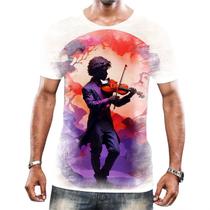Camisa Camiseta Tshirt Instrumento Corda Violinos Melodia 5 Camisa Camiseta Tshirt Instrumento Corda Violinos Melodia 5