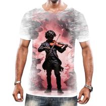 Camisa Camiseta Tshirt Instrumento Corda Violinos Melodia 7 Camisa Camiseta Tshirt Instrumento Corda Violinos Melodia 7