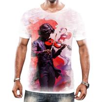 Camisa Camiseta Tshirt Instrumento Corda Violinos Melodia 8 Camisa Camiseta Tshirt Instrumento Corda Violinos Melodia 8