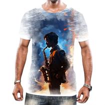 Camisa Camiseta Tshirt Instrumento Saxofone Saxofonista HD 6 - Enjoy Shop