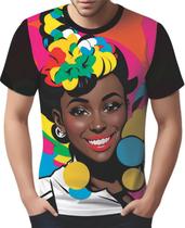 Camisa Camiseta Tshirt Mu.lher Negra Preta PopArt Cultura 3 - Enjoy Shop