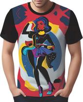 Camisa Camiseta Tshirt Mu.lher Negra Preta PopArt Cultura 9