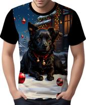 Camisa Camiseta Tshirt Natal Festas Cachorro Noel Neve 3