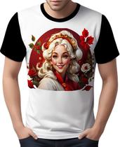 Camisa Camiseta Tshirt Natal Festas Mamãe Noel Amor Neve