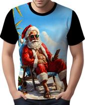 Camisa Camiseta Tshirt Natal Festas Papai Noel Forte Praia 6