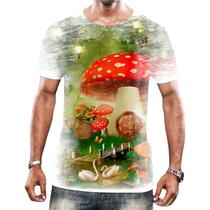Camisa Camiseta Tshirt Natureza Cogumelos Psicodélica HD 3