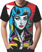 Camisa Camiseta Tshirt Pin Up Mu.lher Morena Pop Art Moda 5 - Enjoy Shop