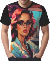 Camisa Camiseta Tshirt Realismo Mu.lher Morena Pop Art 2