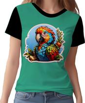 Camisa Camiseta Tshirt Sticker Arara Colorida Ave Natureza 3