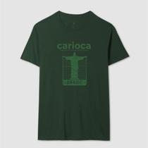 Camisa Camiseta Unissex Carioca Rio De Janeiro Cristo Redentor 100 Algodão Estilosa Casual Confortavel