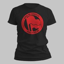Camisa Camiseta Unissex Fascismo Não Se Debate Se Destrói Antifa 100 Algodão Confortavel Estilosa Casual
