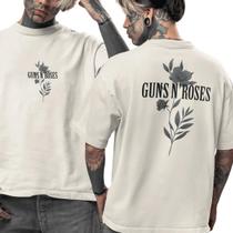 Camisa Camiseta Unissex Guns N Roses Hard Rock Banda Música Algodão Confortavel Estilosa Casual