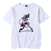 Camisa Camiseta Unissex Jogo LOL JINX League of Legends Arcane