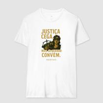 Camisa Camiseta Unissex Justiça Cega 100 Algodão Confortavel Estilosa Casual Streetwear