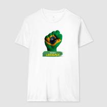 Camisa Camiseta Unissex Justiça E Liberdade Brasil 100 Algodão Confortavel Casual Streetwear